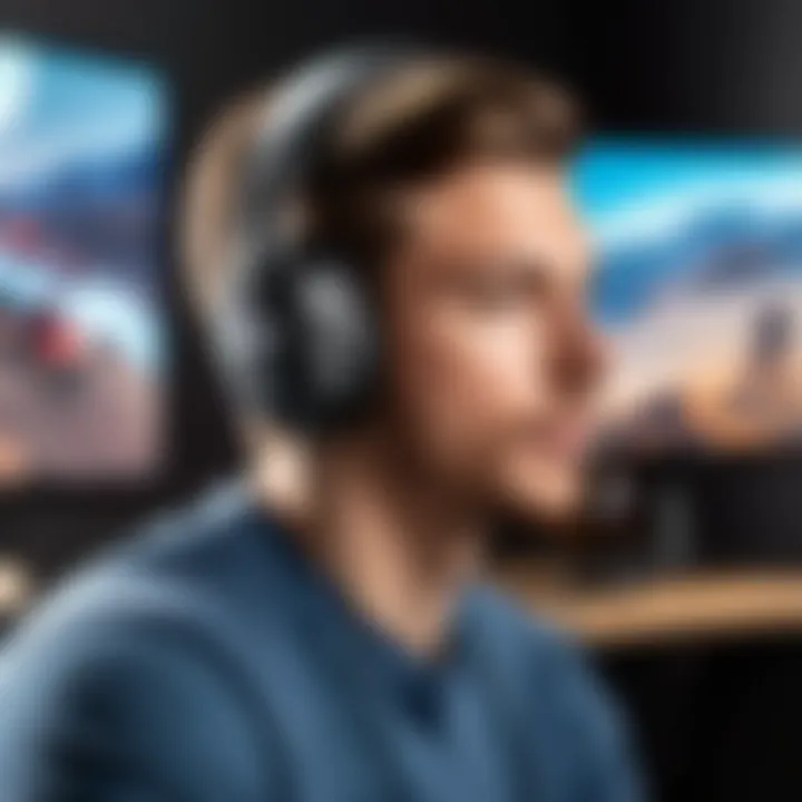 User enjoying gameplay with Astro headset