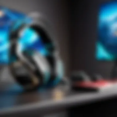 Gaming setup showcasing Astro headsets