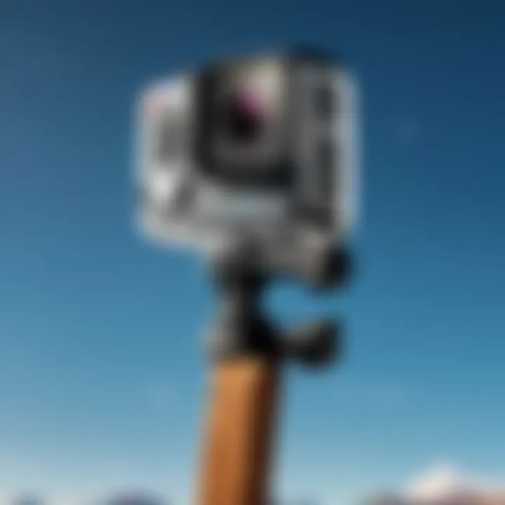 Demonstration of stick usage with GoPro Max