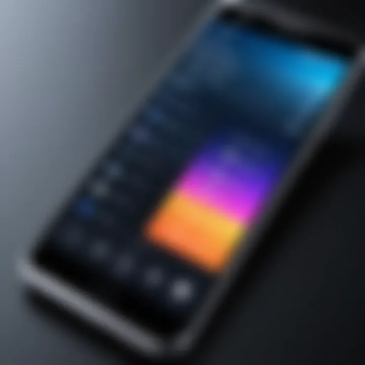 User interface of the latest Panasonic smartphone