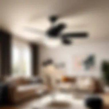 Installation of a Philips ceiling fan light bulb in a modern living space.