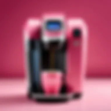 User-Friendly Interface of the Pink Single Serve Keurig Highlighted features illustrating the user-friendly interface of the device