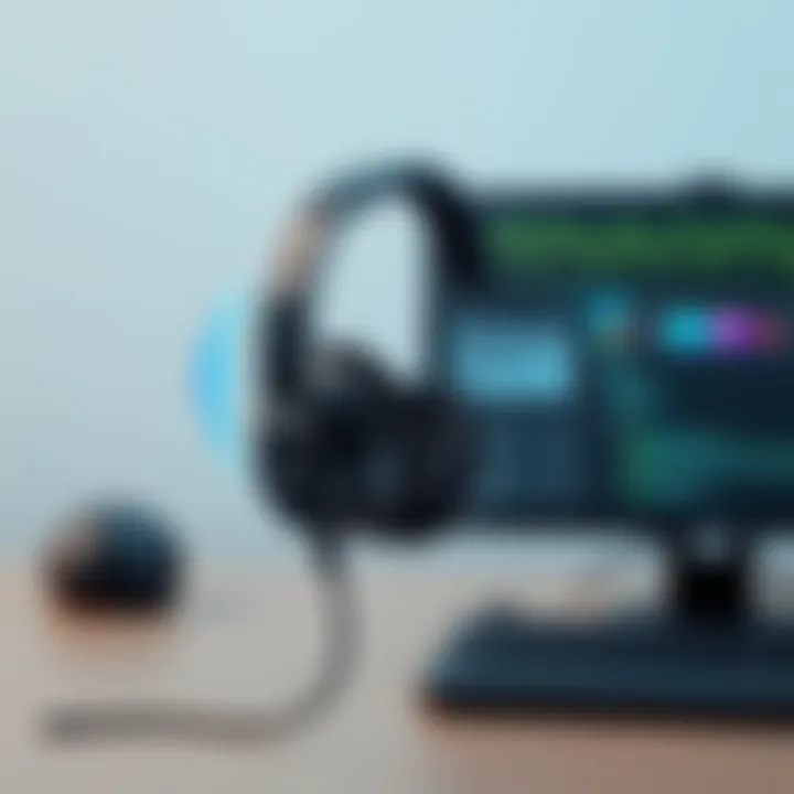 Advanced Audio Technology in Plantronics CS540 Illustration of Plantronics CS540 headset demonstrating audio technology