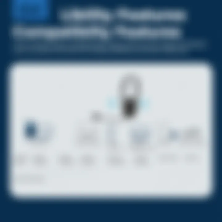 Compatibility Features of Plantronics CS540 Chart depicting compatibility features of Plantronics CS540 across devices
