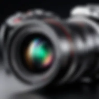 Power Zoom Lens on Micro Four Thirds Camera Power zoom lens mounted on a Micro Four Thirds camera