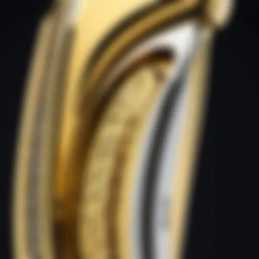 Showcasing the exquisite design and gold-plated finish of a professional outlining trimmer.
