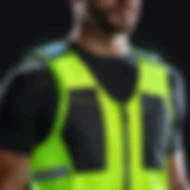 Visibility Vest: Essential for Night Riding Reflective vest improving visibility for safer rides at night.