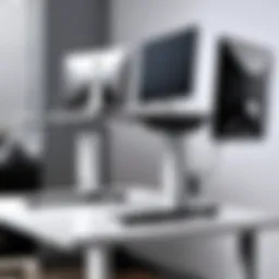 Rolanstar standing desk showcasing dual motor functionality