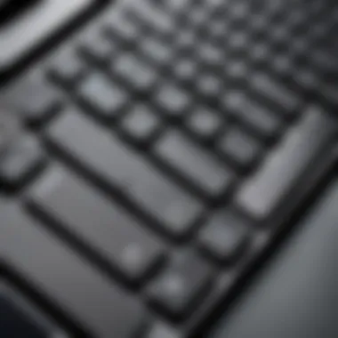 Ergonomic Keyboard of the Samsung Ultra Light Laptop Close-up of Samsung ultra light laptop keyboard highlighting ergonomic features