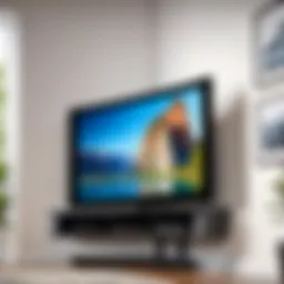 Sleek design of the Sanus Corner TV Wall Mount