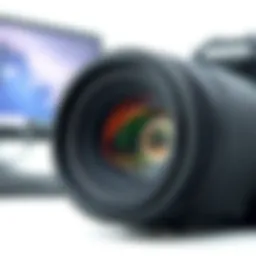 Close-up view of the SEL2470GM II lens showcasing its premium build quality.