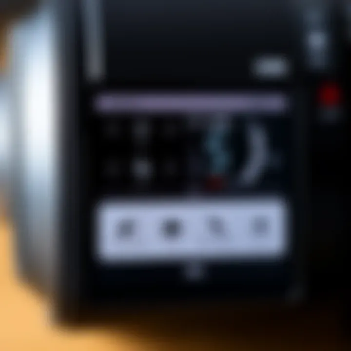 User-friendly interface of SEL2470GM II lens controls.