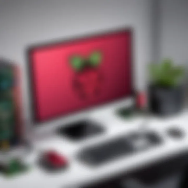 Raspberry Pi setup with an ideal monitor