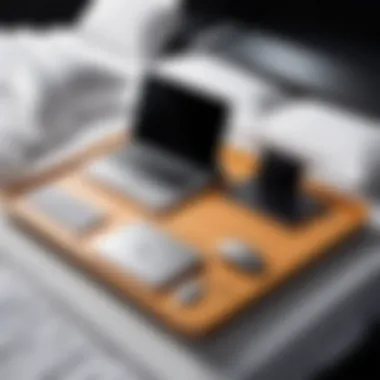 Portability of Laptop Trays for Versatile Use Portable laptop tray being used in a casual setting