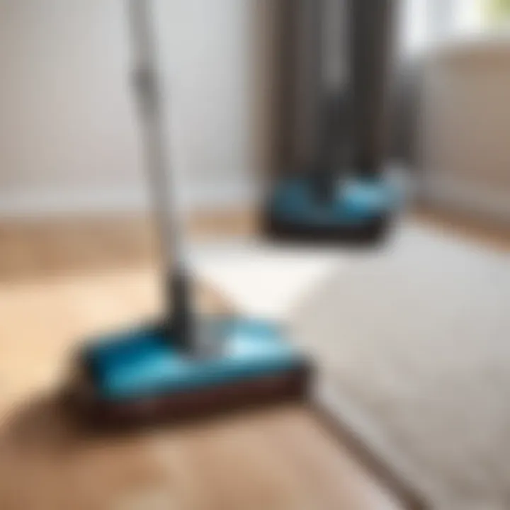 Comparison between Shark sweeper and traditional vacuum