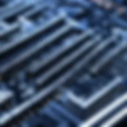 Close-up view of SMD LED components highlighting their intricate design.