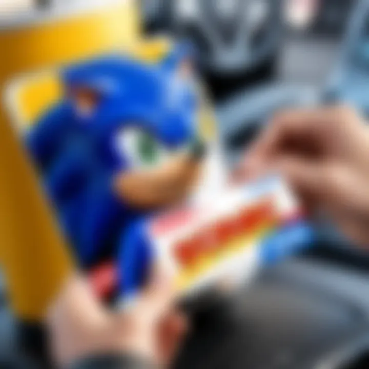 An individual gifting a Sonic Drive-in gift card to a friend