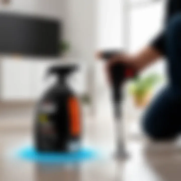 Demonstration of Sprayway Interior Cleaner on home surfaces