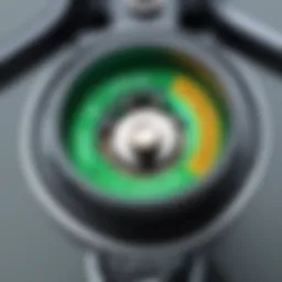 Close-up view of Echo weed eater spring components