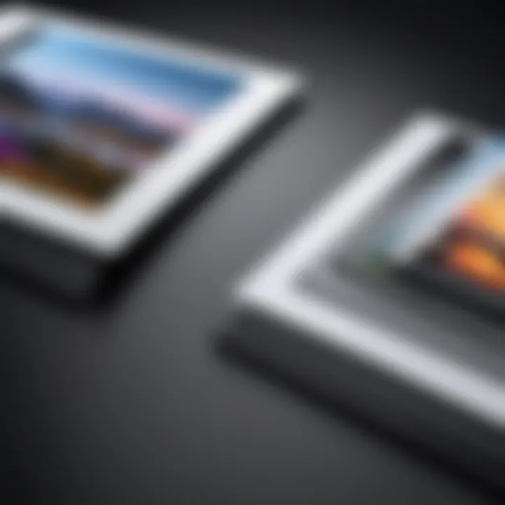 A side-by-side comparison of matte vs glossy photo prints