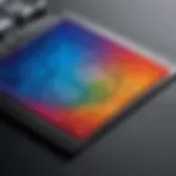 Close-up of a matte photo print showcasing texture and color depth