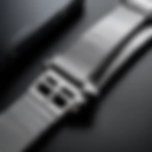 Close-up view of the Sunto Core watch band materials showcasing durability and texture.
