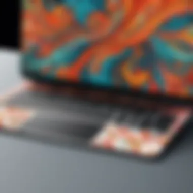 Artistic Designs for Surface Laptop Go Skins Stylish Surface Laptop Go adorned with an artistic skin design