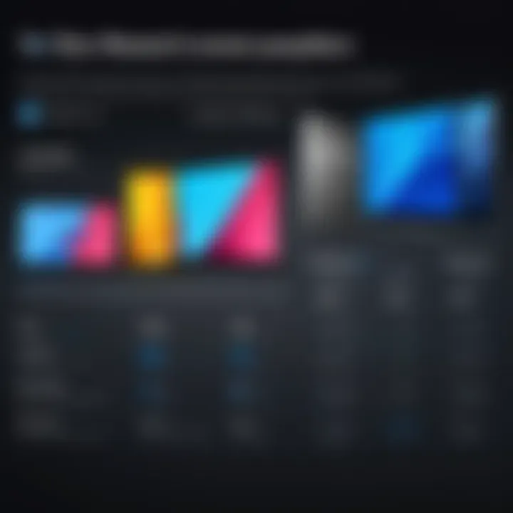 Comparison infographic of Surface Pro Tab against leading competitors in the tablet market