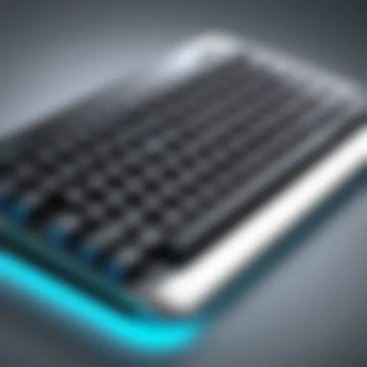 Infographic showcasing the technological advancements in Bluetooth keyboard design