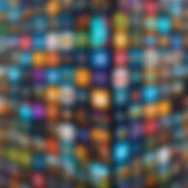 Exploration of Diverse Gaming Genres Diverse range of gaming genres illustrated through vivid graphics.