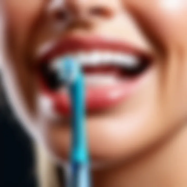 Graphic representation of improved oral hygiene habits due to the use of digital electric toothbrushes.