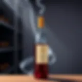 An elegant wine bottle preserved with argon gas technology