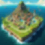 Concept art showcasing the vibrant world of The Wind Waker