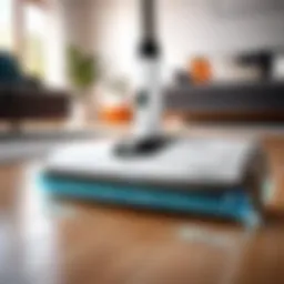 Tineco FloorOne showcasing its dual functionality of vacuuming and washing