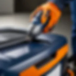 Husqvarna equipment showcasing touch up paint application