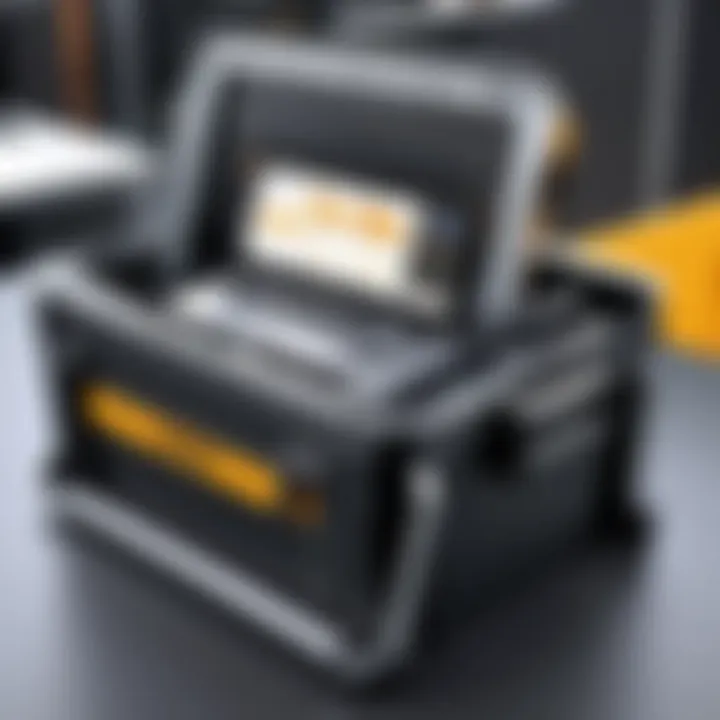 ToughBuilt Tool Tote in a professional work environment demonstrating its functionality