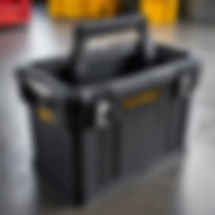 Close-up of ToughBuilt Tool Tote materials emphasizing durability and design