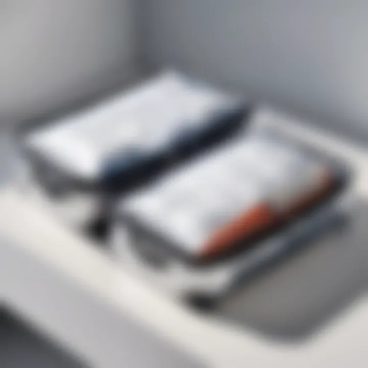 Travel scenario with hefty space bags simplifying packing.