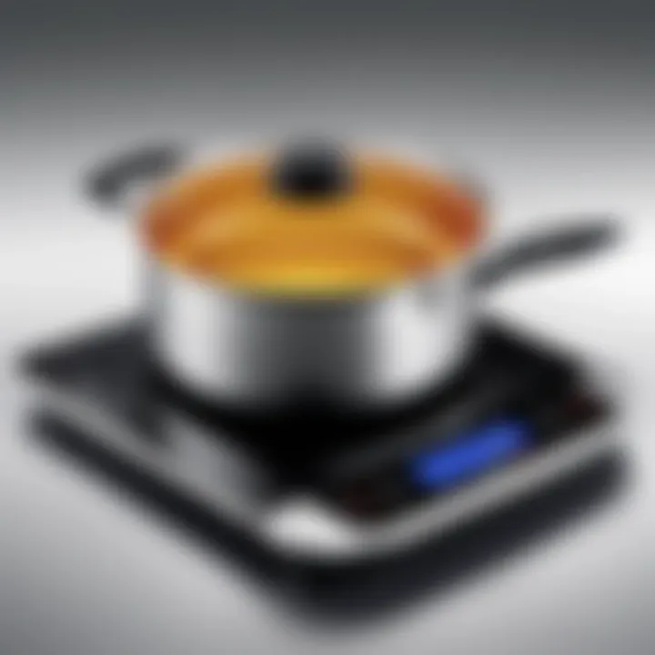 Detailed view of Trudeau cookware features enhancing usability