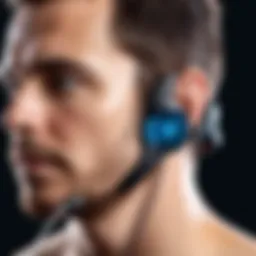 Illustration of bone conduction technology mechanics