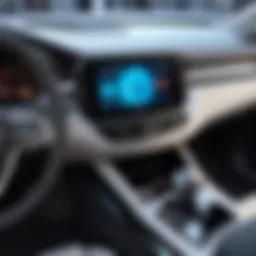 A modern car dashboard featuring an advanced HDMI-enabled screen