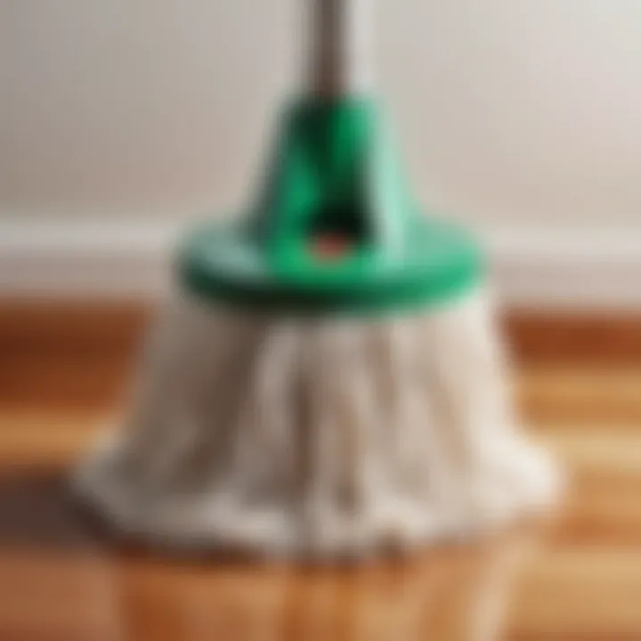 Illustration highlighting the benefits of using cedar spin mop head refills in cleaning.