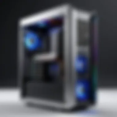 Compact computer tower setup
