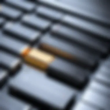 Innovative Laptop Battery Technology Close-up of advanced battery technology