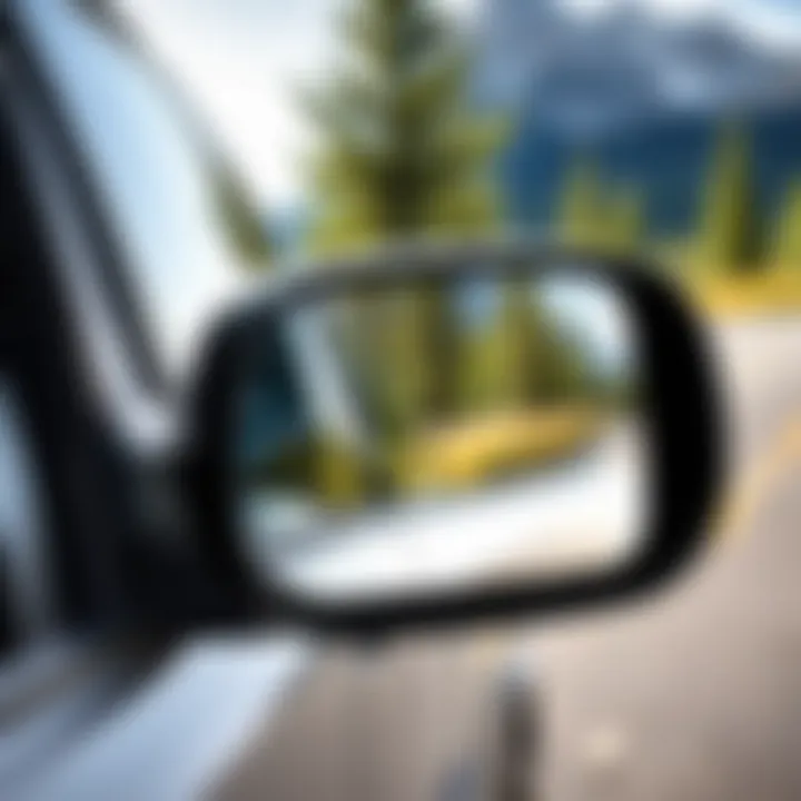 Maintenance tips for Dodge Caravan side mirrors displayed visually