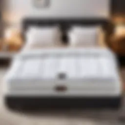 A luxurious dual zone heated blanket spread elegantly on a bed, showcasing its design and functionality.