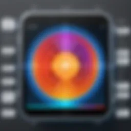 Graphical representation of EMF radiation sources