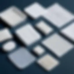 Variety of gauze pad types displayed for selection.