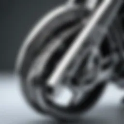 Close-up view of Kuryakyn Stiletto Pegs showcasing their intricate design