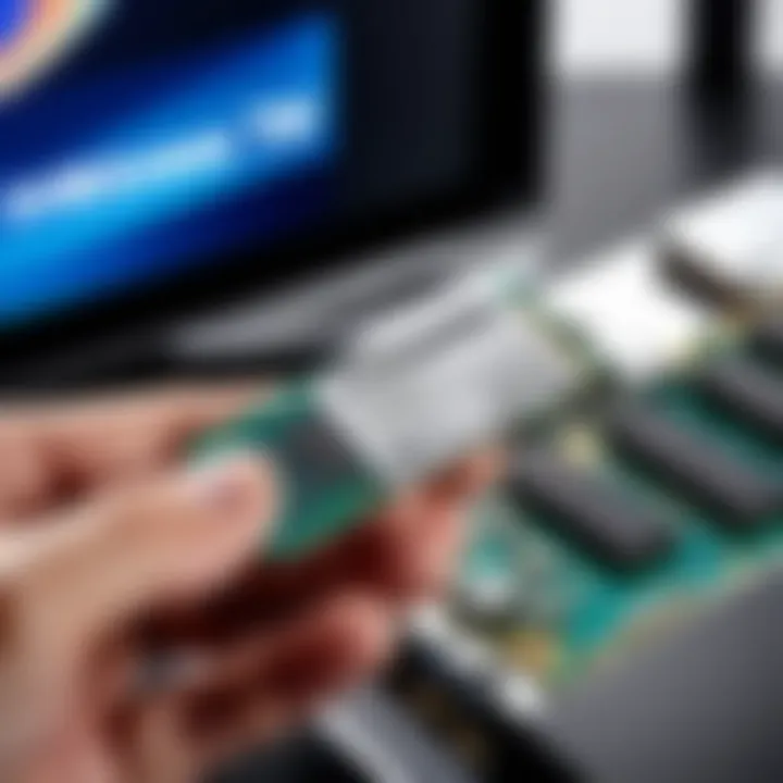 Installation of a memory stick on a Samsung TV